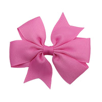 Pinwheel Solid Bow with Clip 3"
