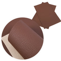 Solid Litchi Faux Leather Sheet