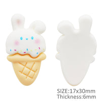 Bunny Ice Cream White Resin