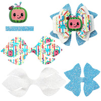 Pre Cut Cocomelon Faux Leather Bows