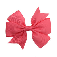 Pinwheel Solid Bow with Clip 3"
