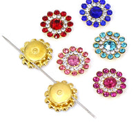 Flower Crystal Rhinestones Mixed 14mm (20)