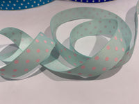 Spots Crystalline / Pearl Pink 7/8" Ribbon