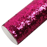 Chunky Glitter Faux Leather Sheet
