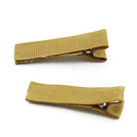 Grosgrain Lined Clips (10)