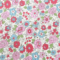 Floral with Dusty Pink Velvet Double Sided Sheet