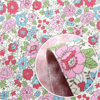 Floral with Dusty Pink Velvet Double Sided Sheet
