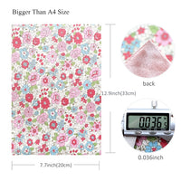 Floral with Dusty Pink Velvet Double Sided Sheet