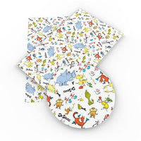 Dr Seuss Characters Faux Leather Sheet