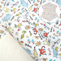 Dr Seuss Characters Faux Leather Sheet