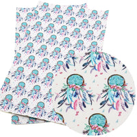 Dream Catcher Greens Faux Leather Sheet