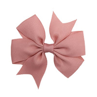 Pinwheel Solid Bow with Clip 3"