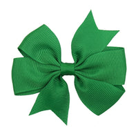 Pinwheel Solid Bow with Clip 3"