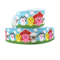 Farmyard Animals 1" Ribbon