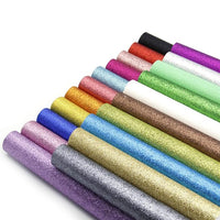 Fine Glitter Faux Leather Sheet