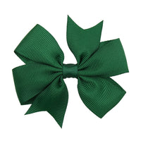 Pinwheel Solid Bow with Clip 3"