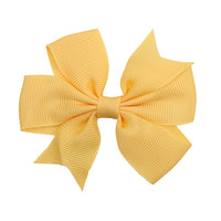 Pinwheel Solid Bow with Clip 3"
