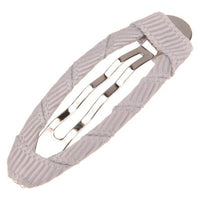 Ribbon Covered Snap Clip