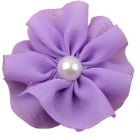 Chiffon Flower with Pearl 6cm