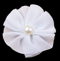 Chiffon Flower with Pearl 6cm