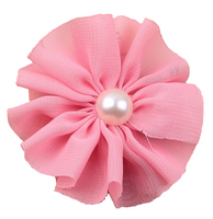 Chiffon Flower with Pearl 6cm