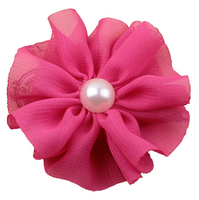 Chiffon Flower with Pearl 6cm