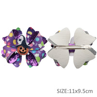 Pre Cut Halloween Candy Faux Leather Bows