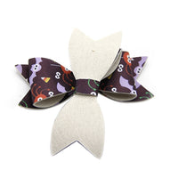 Halloween Spiders on Black Bow