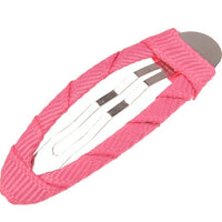 Ribbon Covered Snap Clip