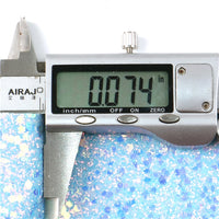 Light Blue Chunky Sequin Glitter with Blue Pearl Smooth Double Sided Sheet