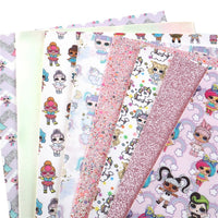 LOL Dolls Pink Faux Leather Full Sheet Pack of 8