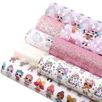 LOL Dolls Pink Faux Leather Full Sheet Pack of 8