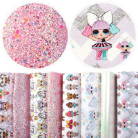 LOL Dolls Pink Faux Leather Full Sheet Pack of 8