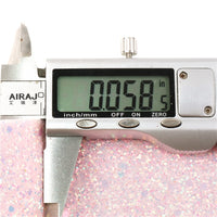 Light Pink Fine Glitter with Light Pink Chunky Glitter Double Sided Sheet