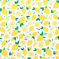 Lemons with Yellow Fine Glitter Double Sided Sheet
