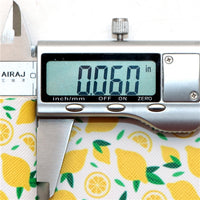 Lemons with Yellow Fine Glitter Double Sided Sheet