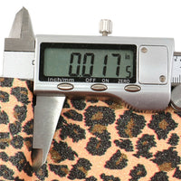 Leopard Print & Metallic Mix Faux Leather Full Sheet Pack of 6