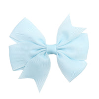 Pinwheel Solid Bow with Clip 3"