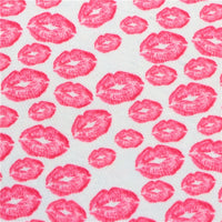 Kissing Lips with Pink Heart Chunky Glitter Double Sided Sheet