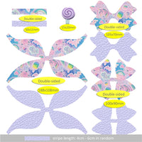 Pre Cut Lollipop Faux Leather Bow
