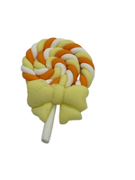 Polymer Clay Resin Lollipop with Bow