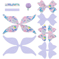 Pre Cut Lollipop Faux Leather Bow