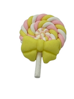 Polymer Clay Resin Lollipop with Bow
