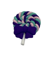 Polymer Clay Resin Lollipop with Bow