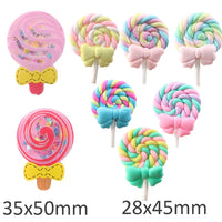 Lollipop Polymer Clay & Shaker Pack of 8