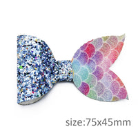Mermaid Glitter Tail Premade Bow