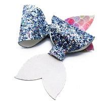 Mermaid Glitter Tail Premade Bow