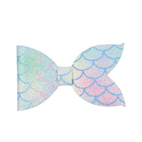 Mermaid Glitter Tail Premade Bow
