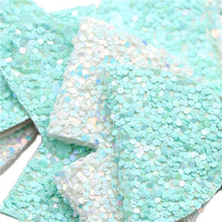 Mint Glitter Triple Bow