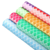 Moroccan Lattice Faux Leather Full Sheet Pack of 7